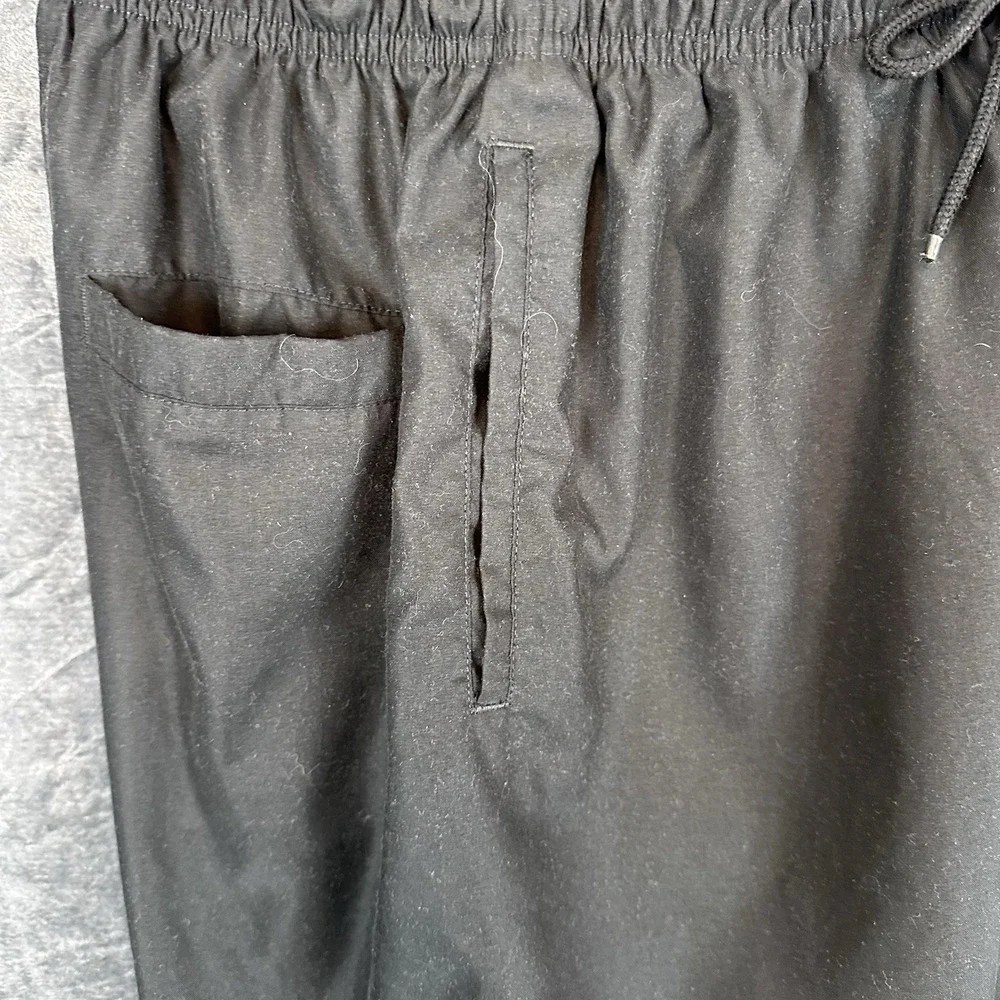 Nike Men's Black Athletic Shorts XS Polyester Woven Logo Drawstring Elastic